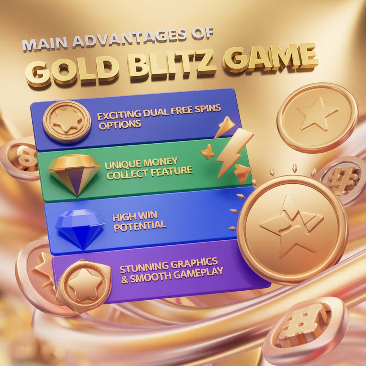 Gold Blitz slot game main features